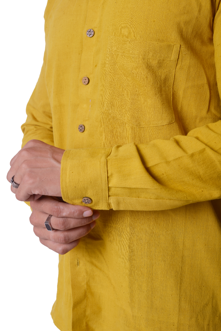 Call-of-cottons-shirt-men-mustard-detailed