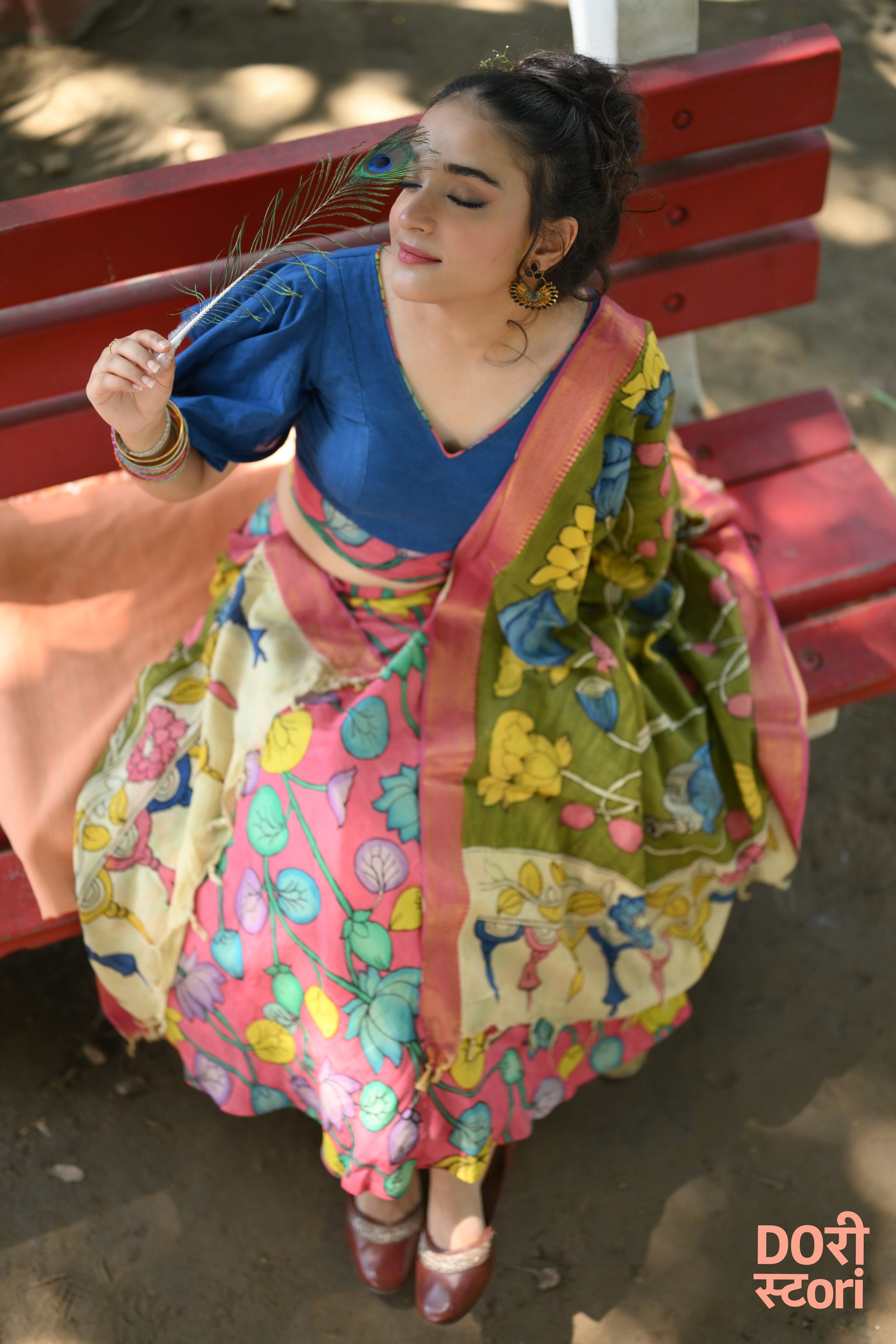 Navrang Leela Lehenga with Harita Sutram Dupatta