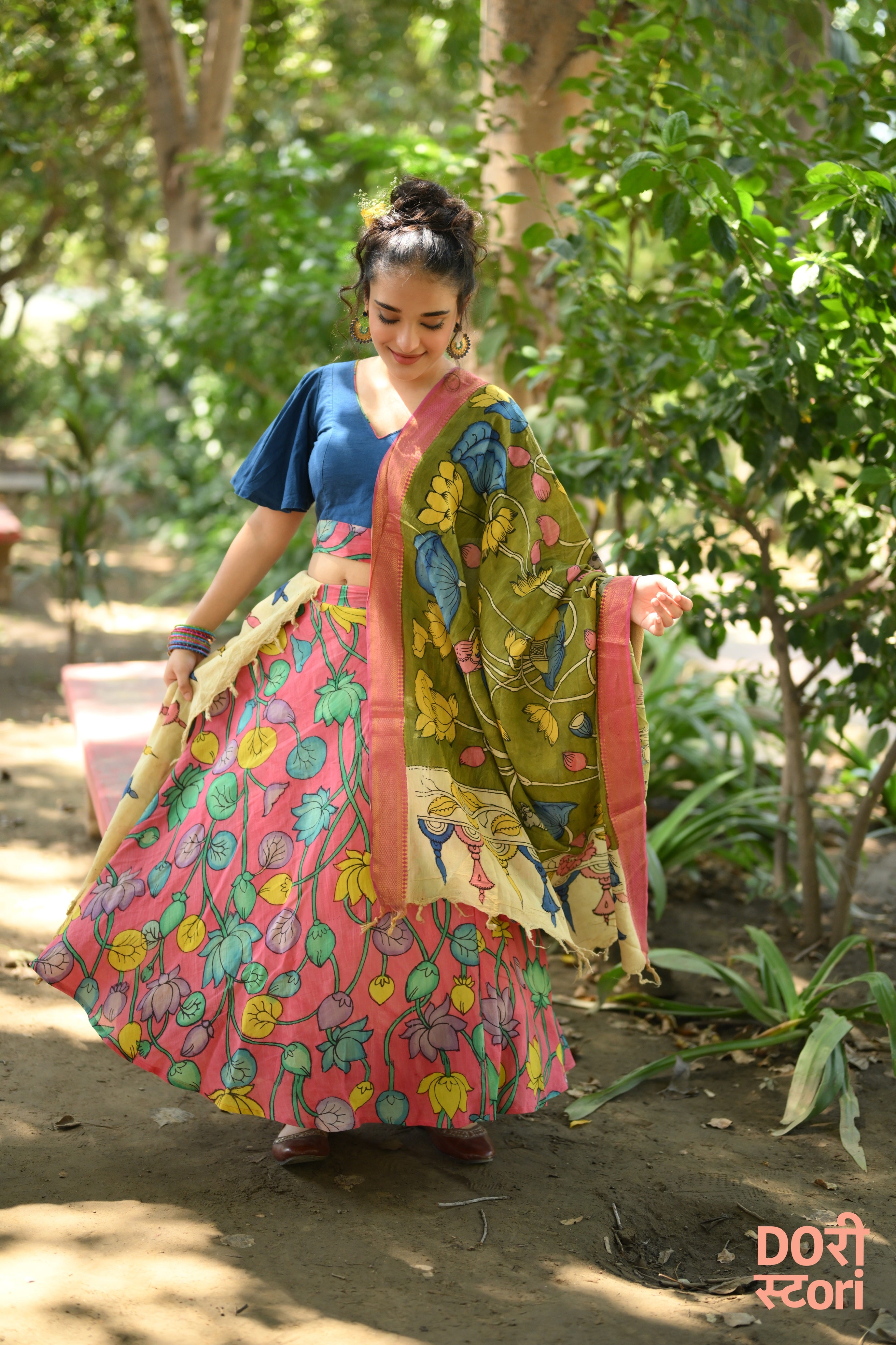 Navrang Leela Lehenga with Harita Sutram Dupatta