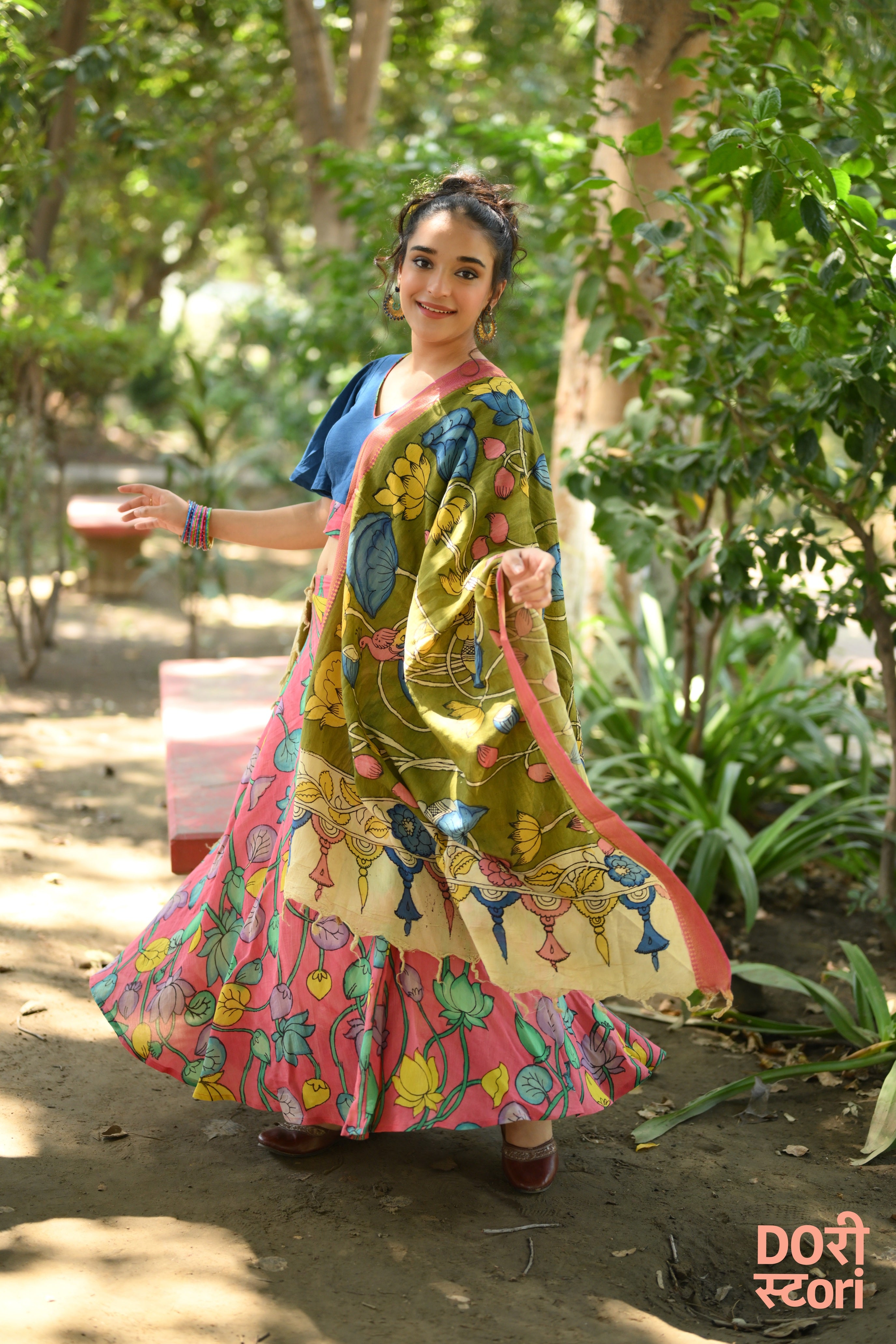 Navrang Leela Lehenga with Harita Sutram Dupatta