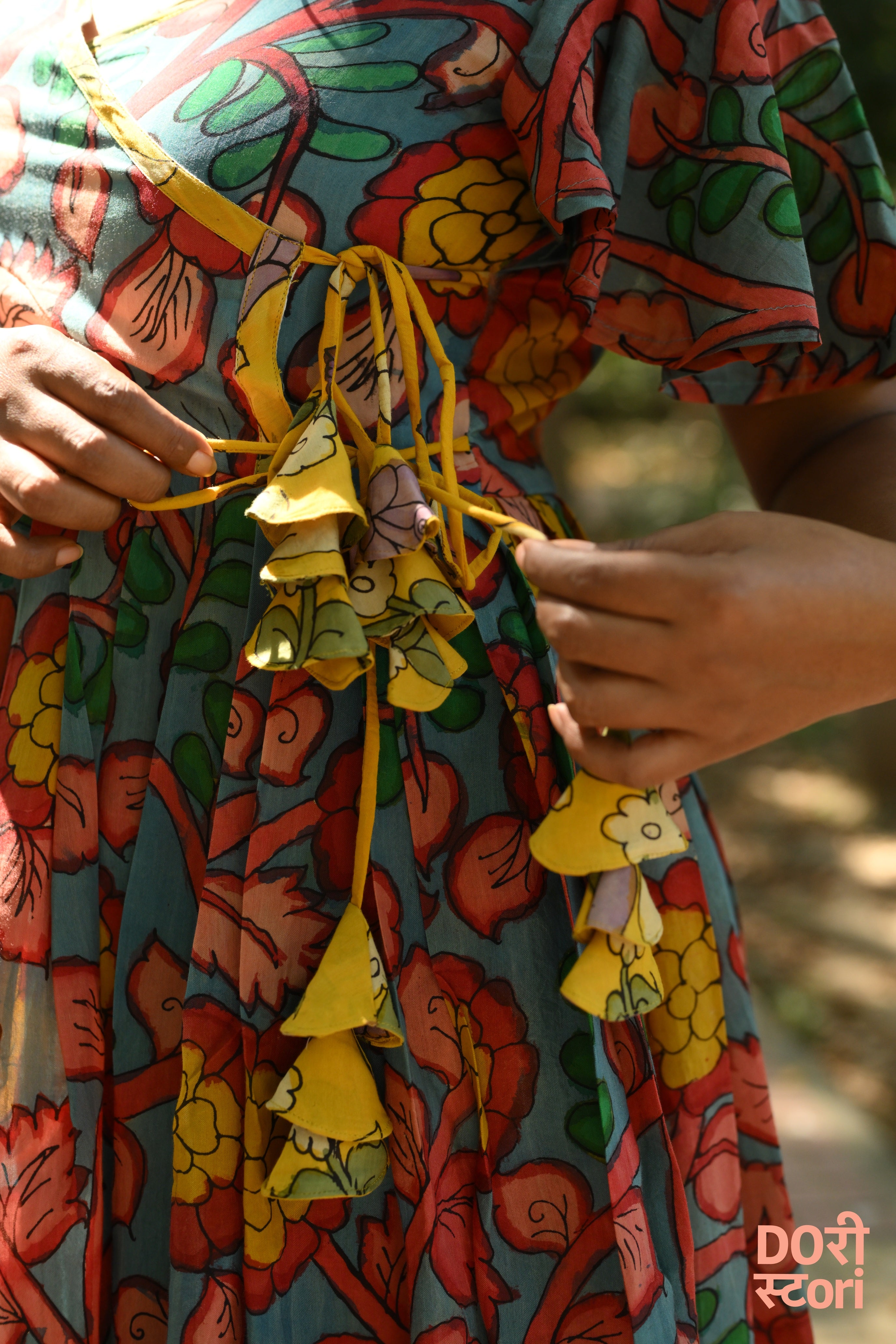 Neel Kamini- Handpainted Gown