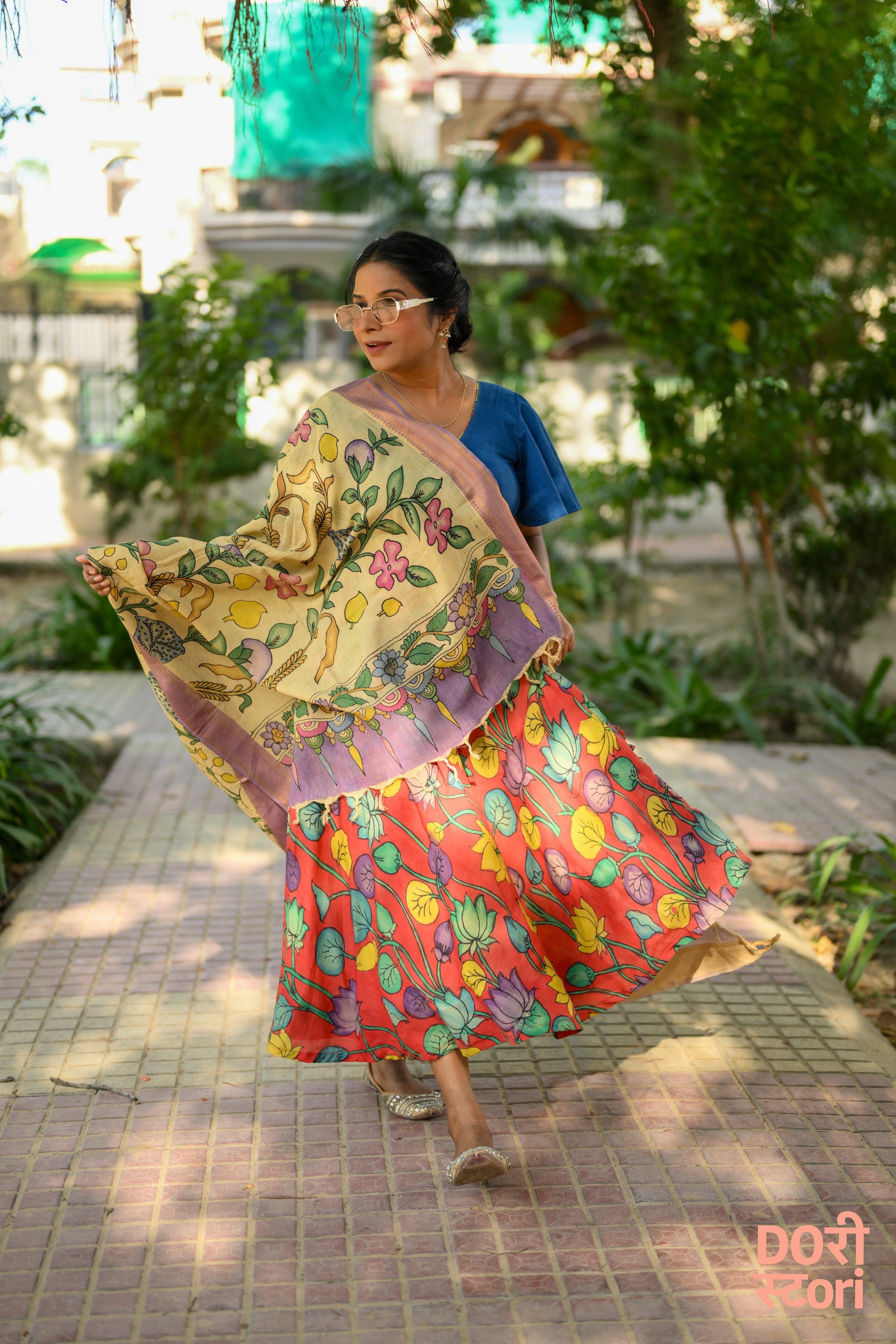 Navrang Leela Lehenga with Mrudu Pallavi Dupatta