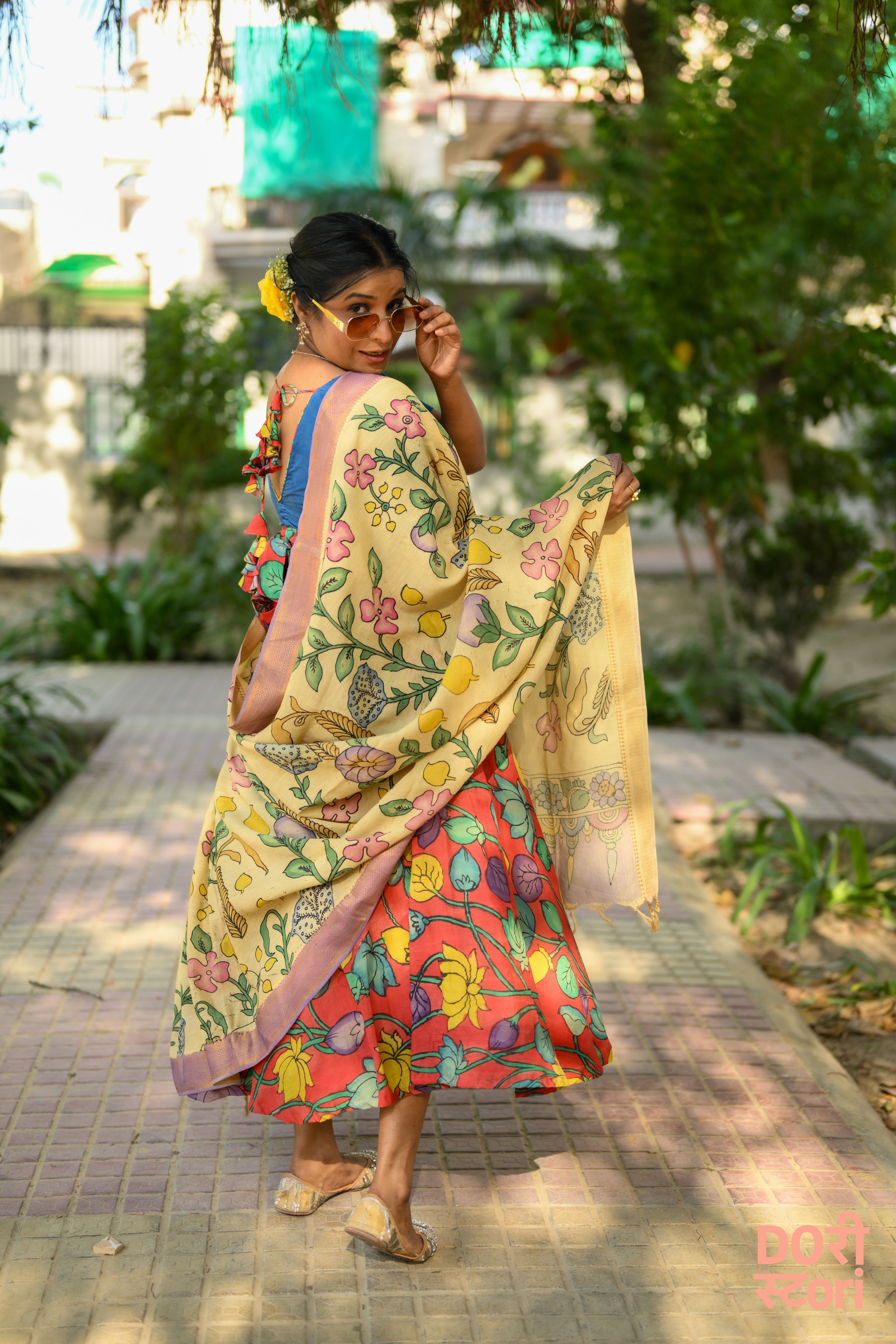 Navrang Leela Lehenga with Mrudu Pallavi Dupatta