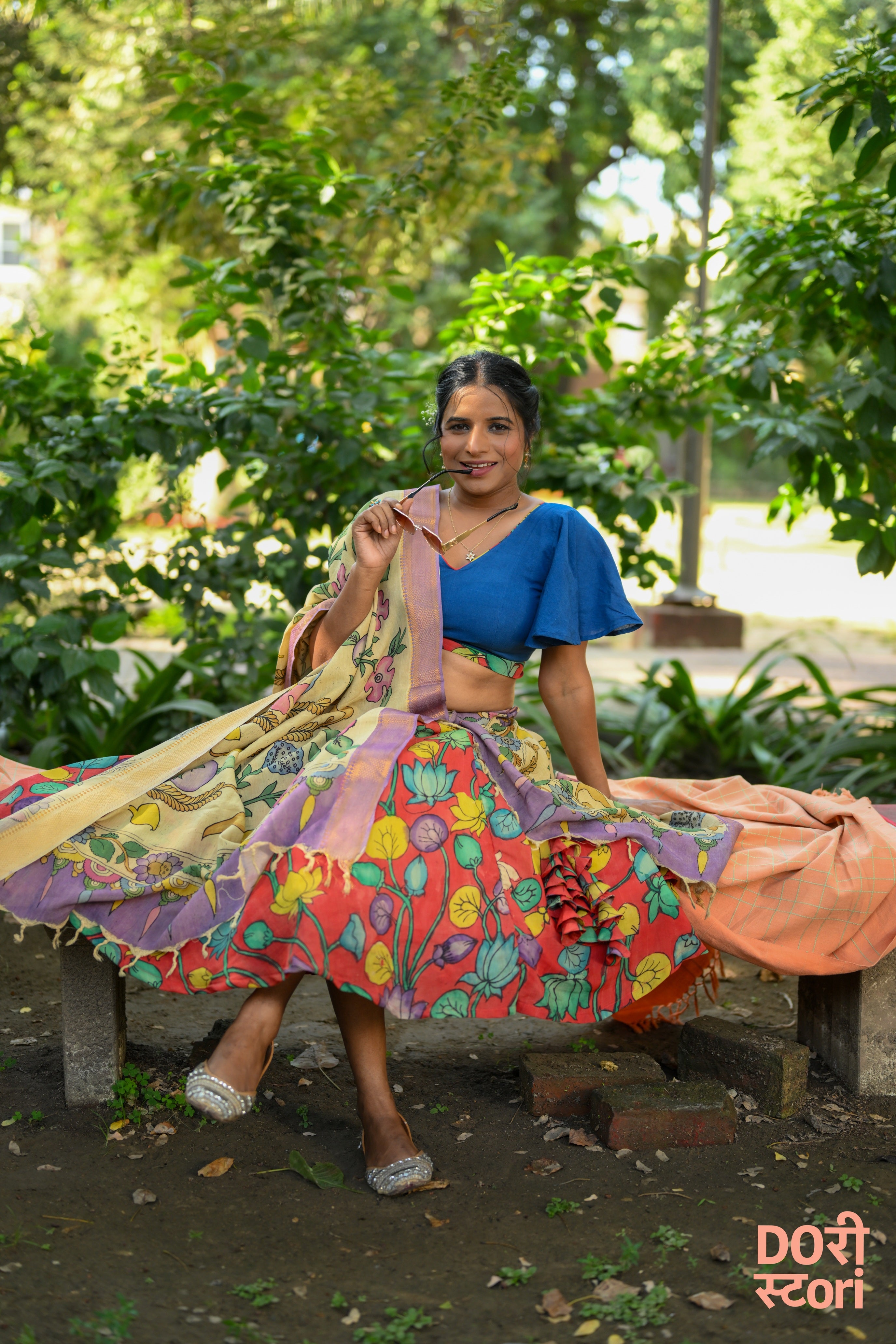 Navrang Leela Lehenga with Mrudu Pallavi Dupatta