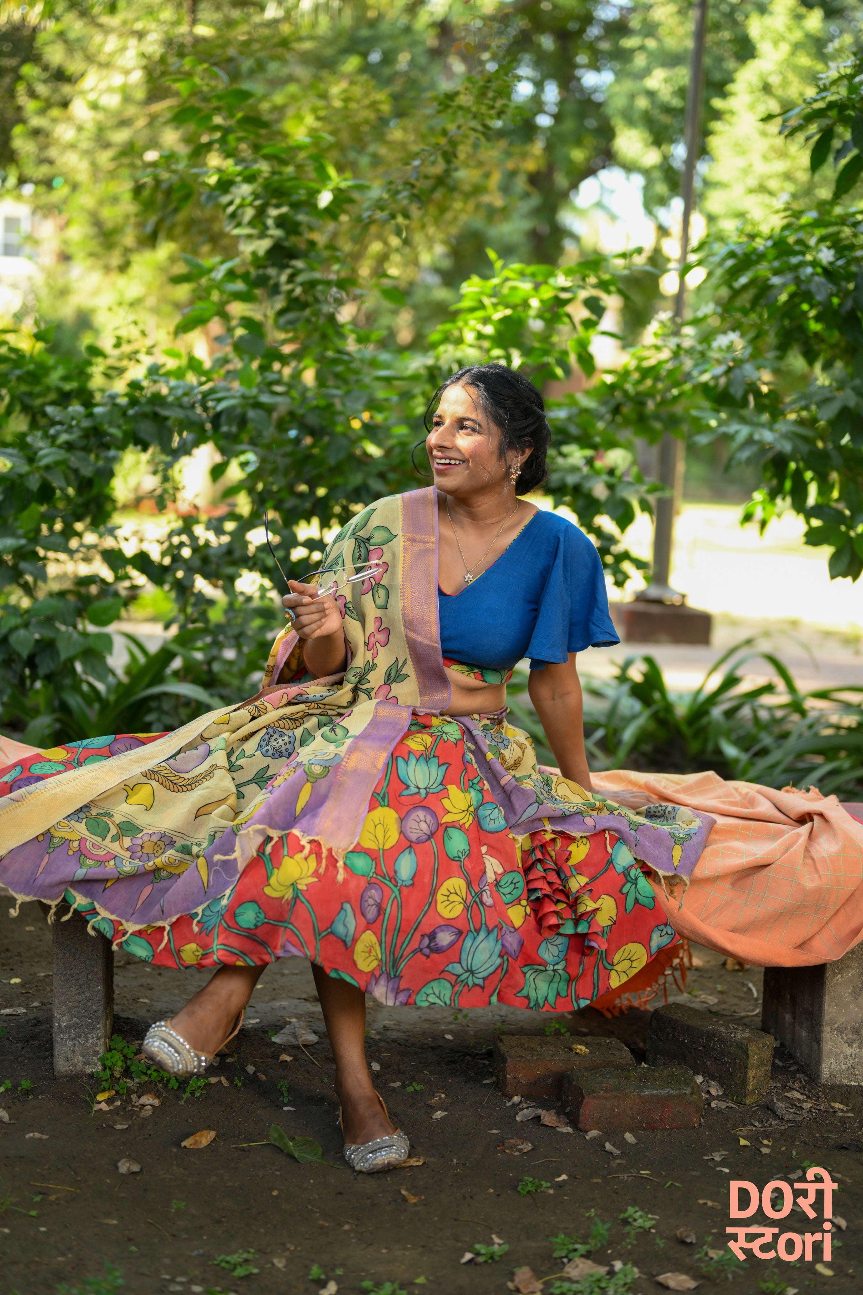Navrang Leela Lehenga with Mrudu Pallavi Dupatta