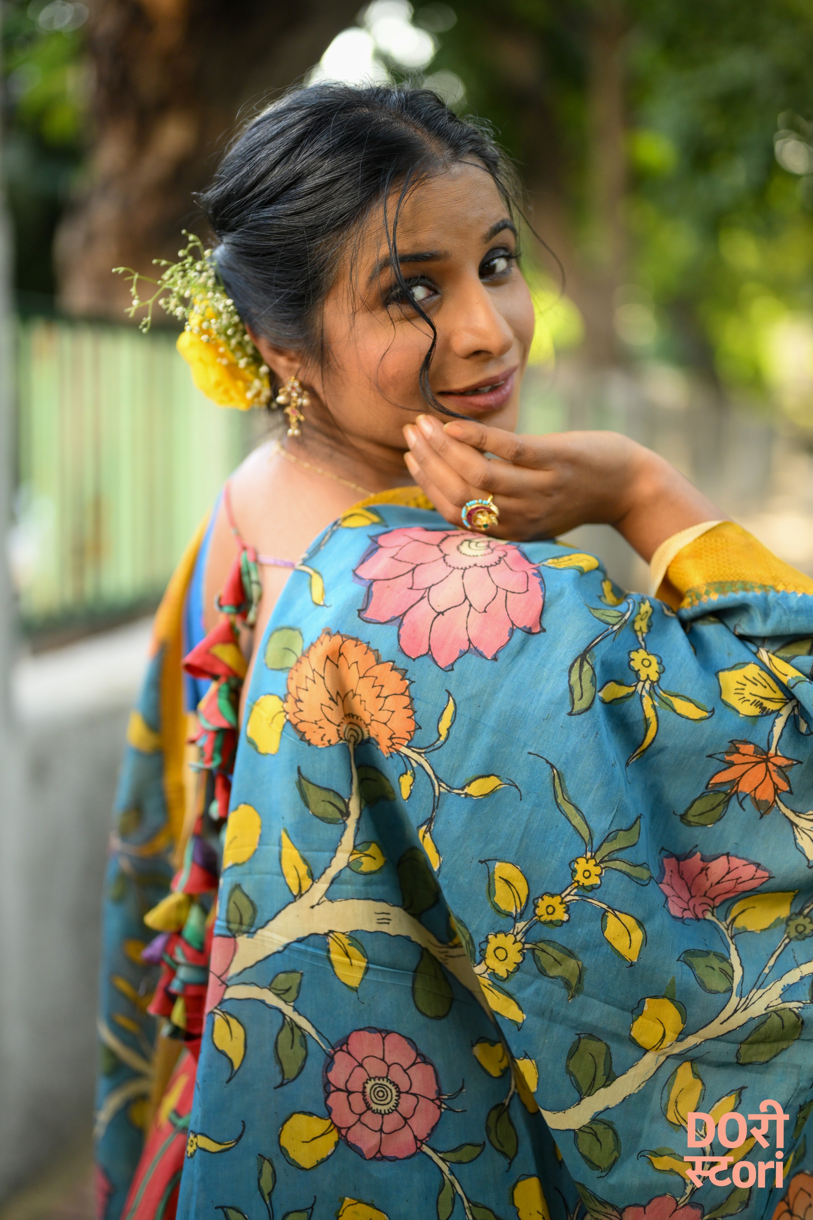 Navrang Leela Lehenga with Neel Vrishti Dupatta