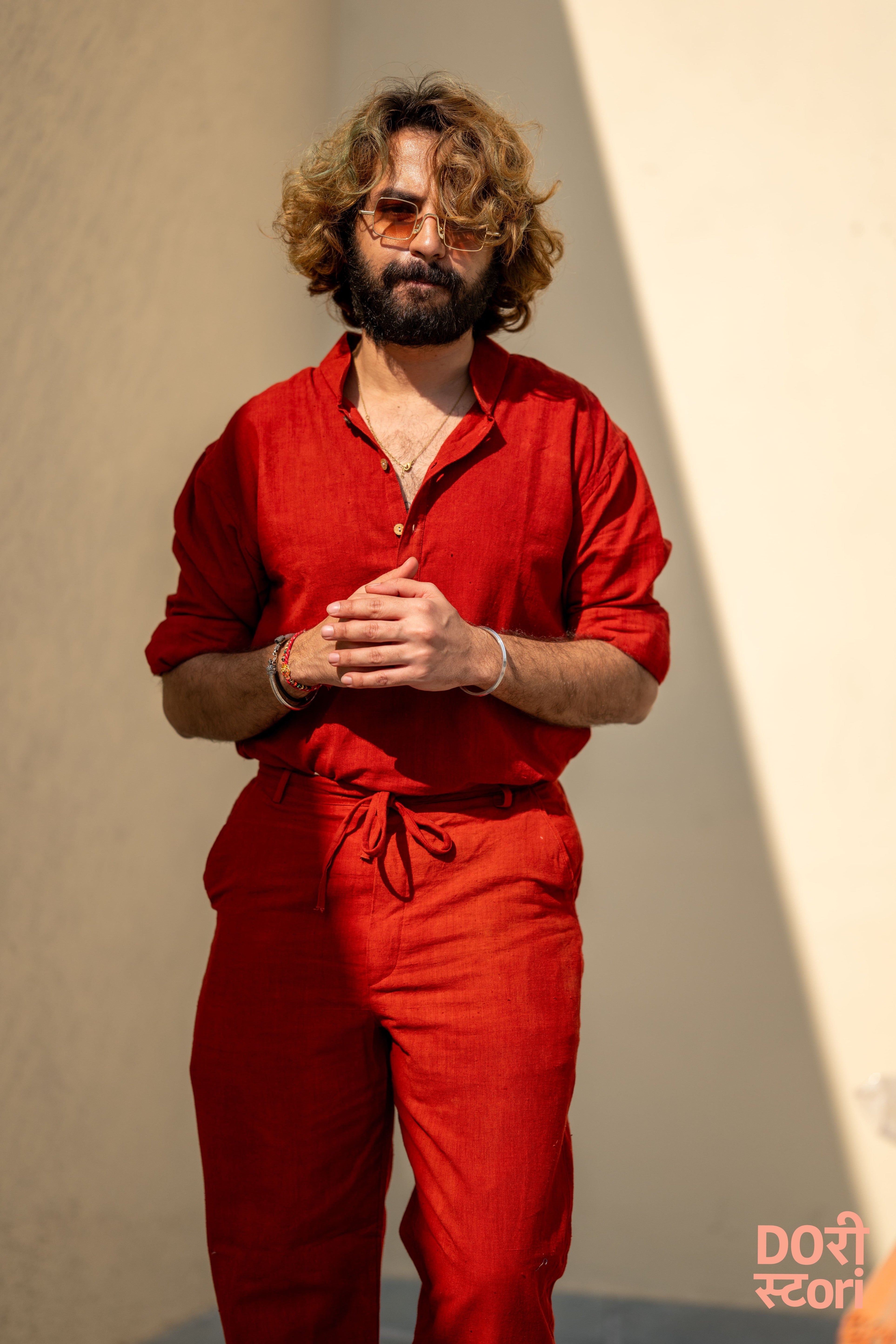 Ode to Khadi- Red Trousers