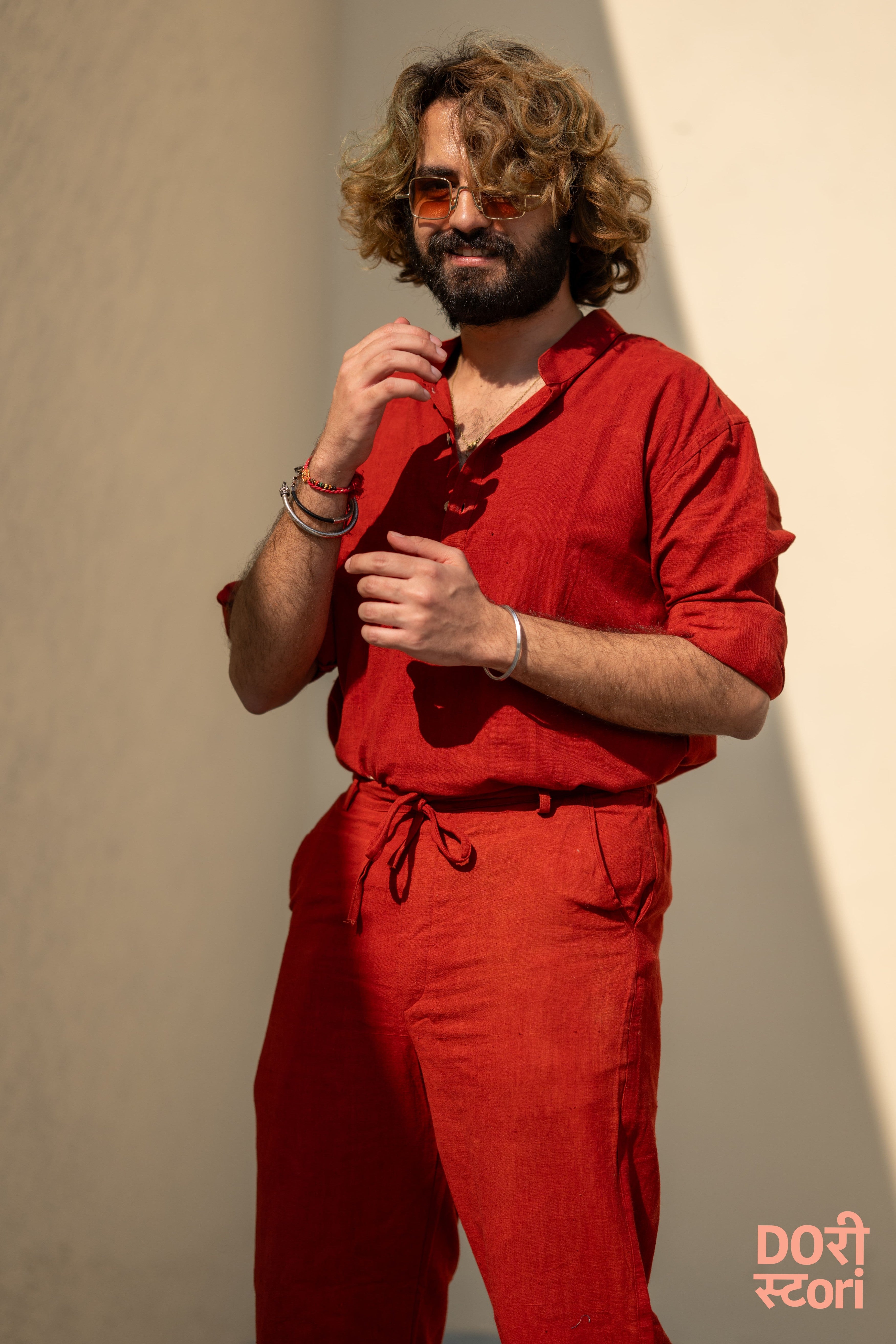 Ode to Khadi- Red Trousers