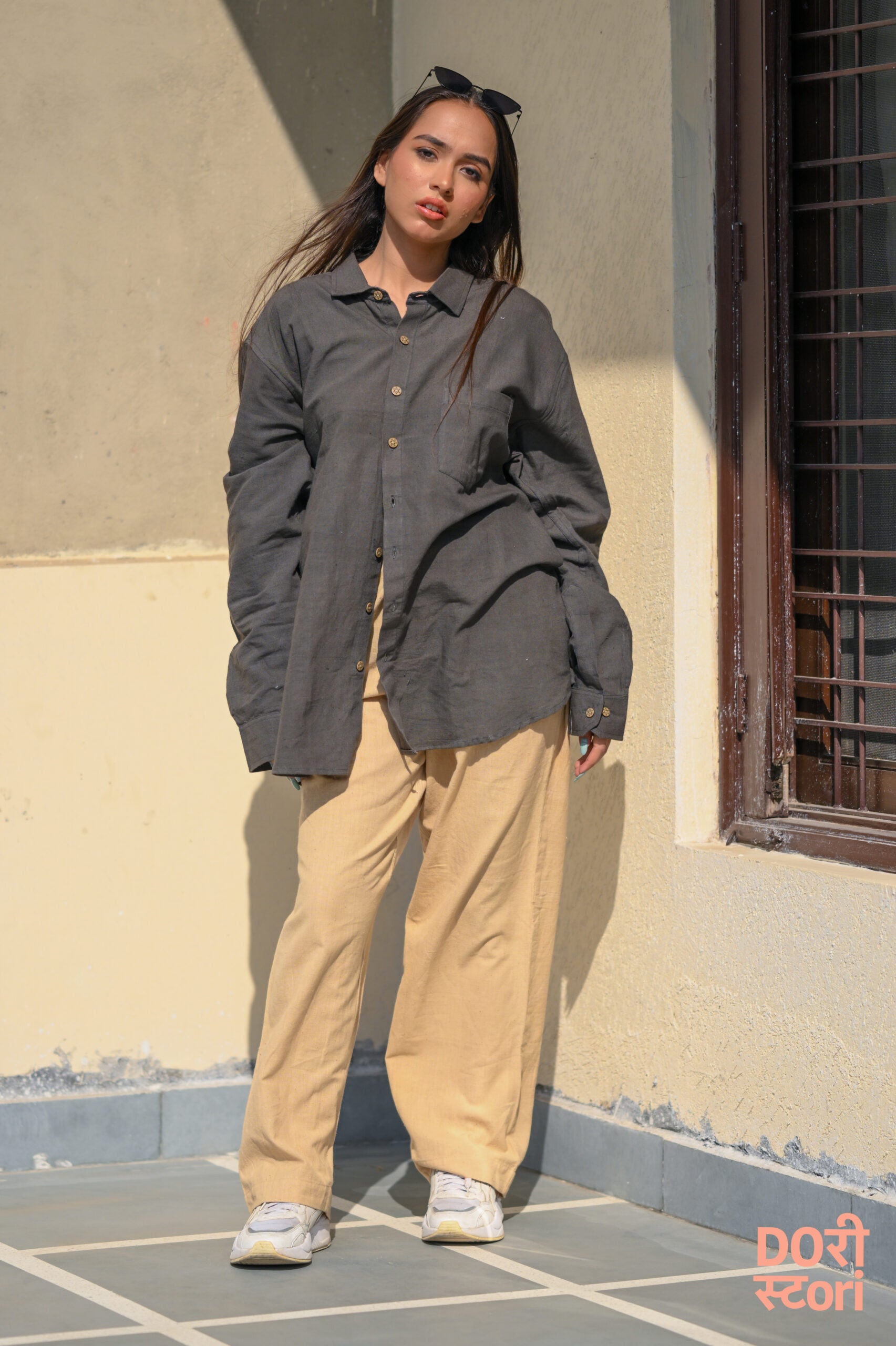 Call of Cottons Shirt- Graphite (full Sleeves)