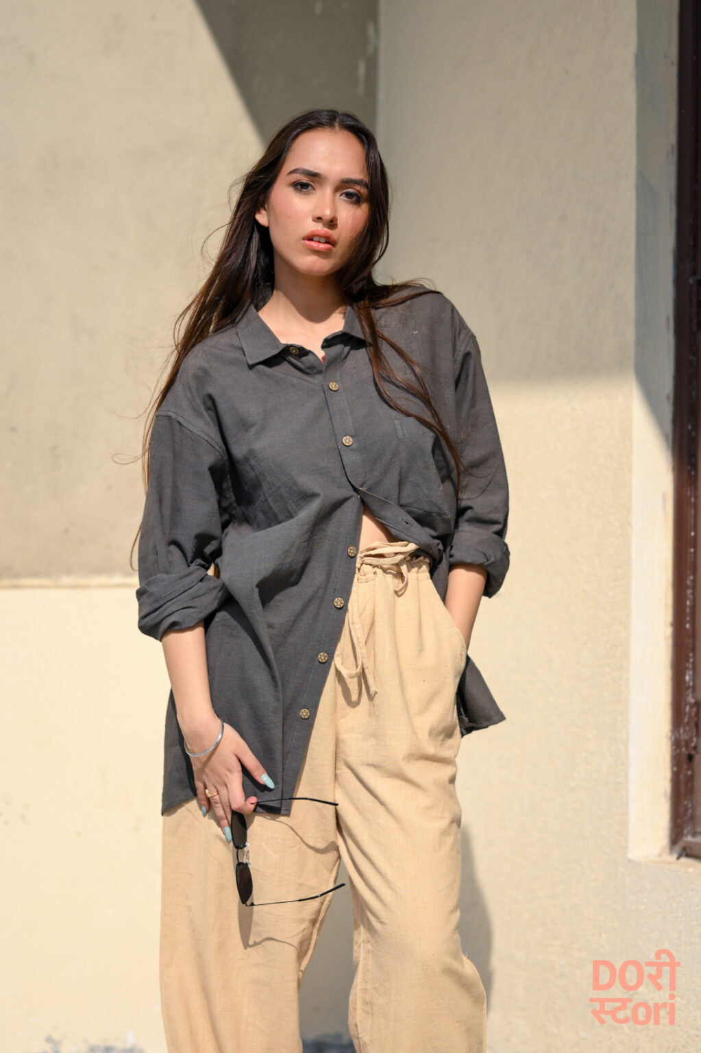 Call of Cottons Shirt- Graphite (full Sleeves)
