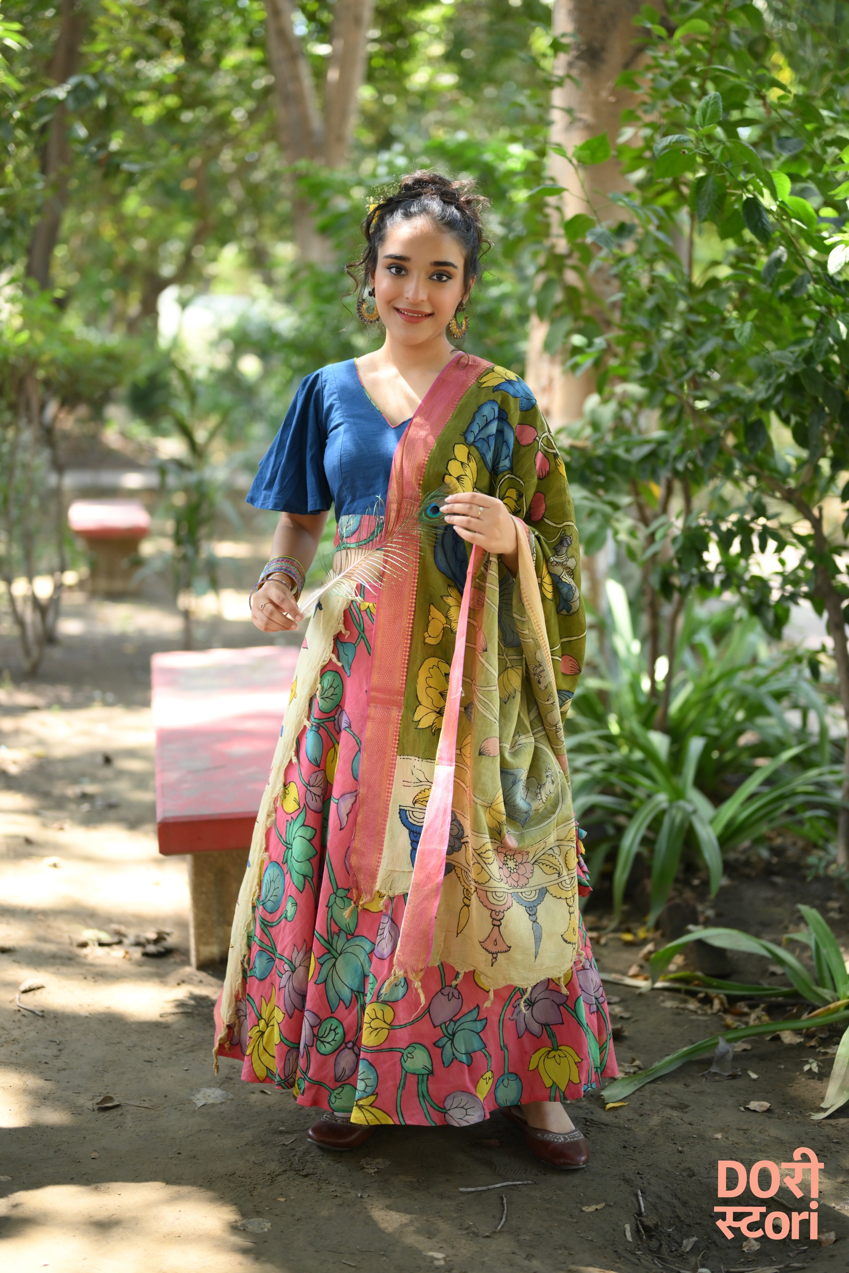 Navrang Leela Lehenga with Harita Sutram Dupatta