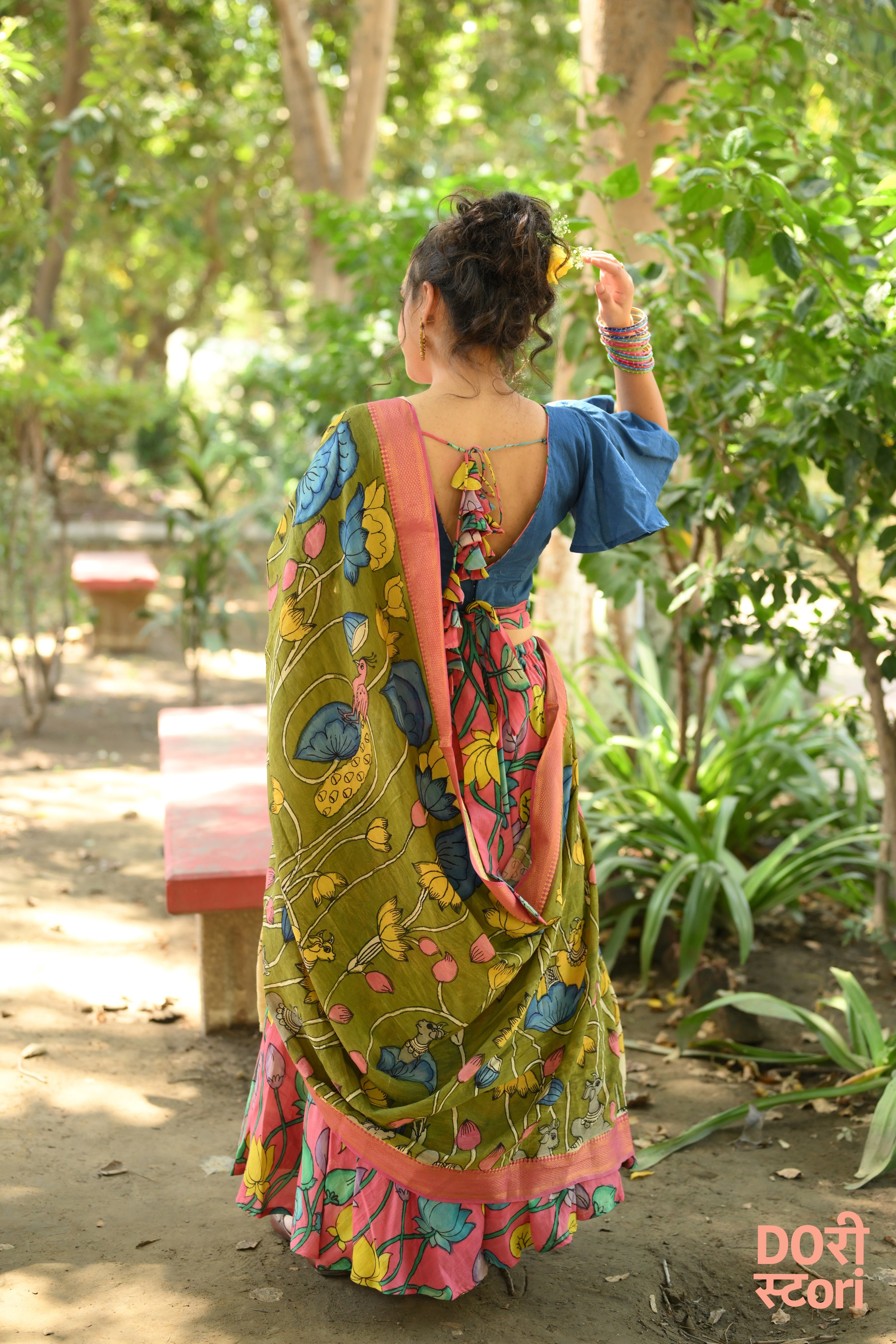 Navrang Leela Lehenga with Harita Sutram Dupatta