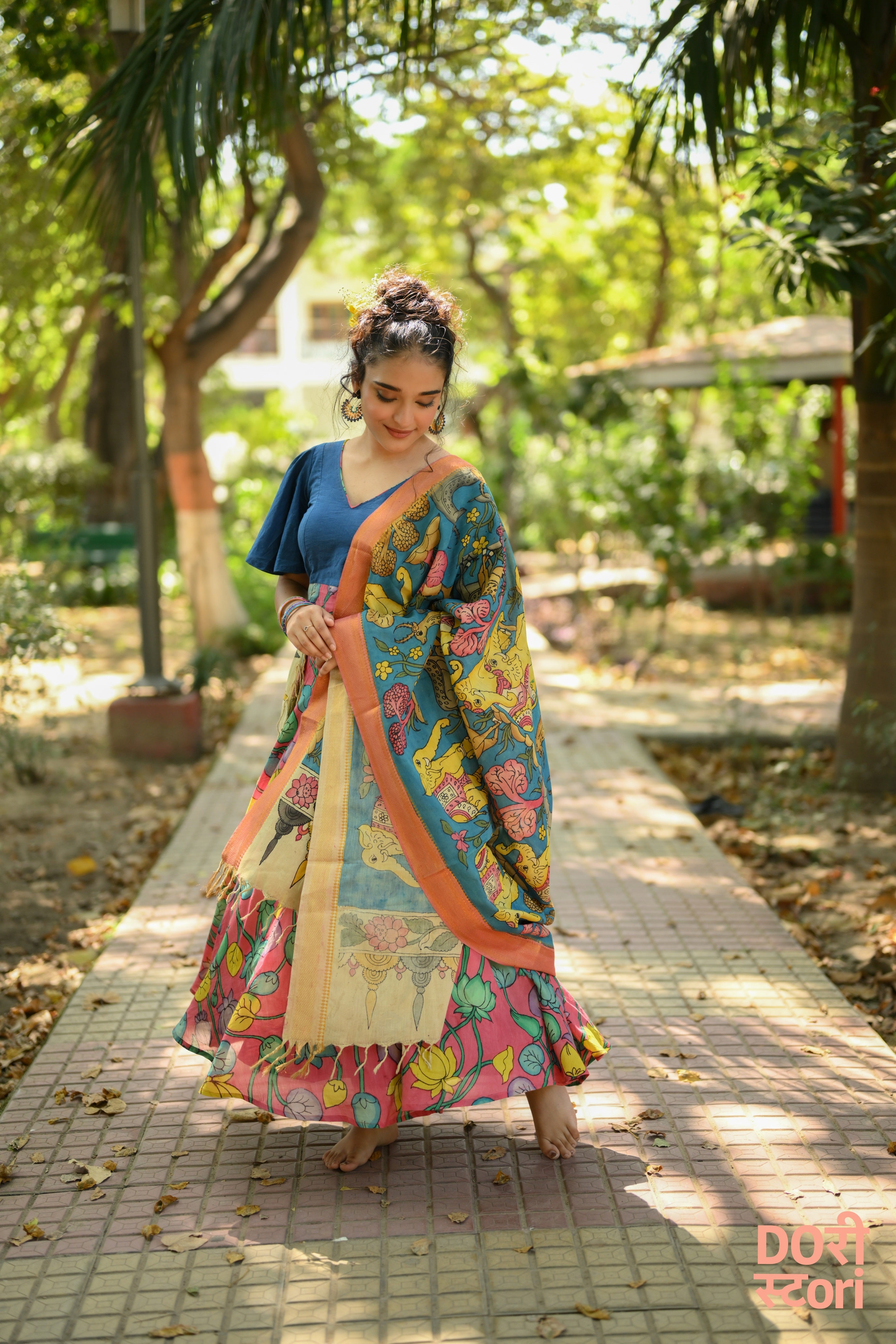 Navrang Leela Lehenga with Vanaja Dupatta