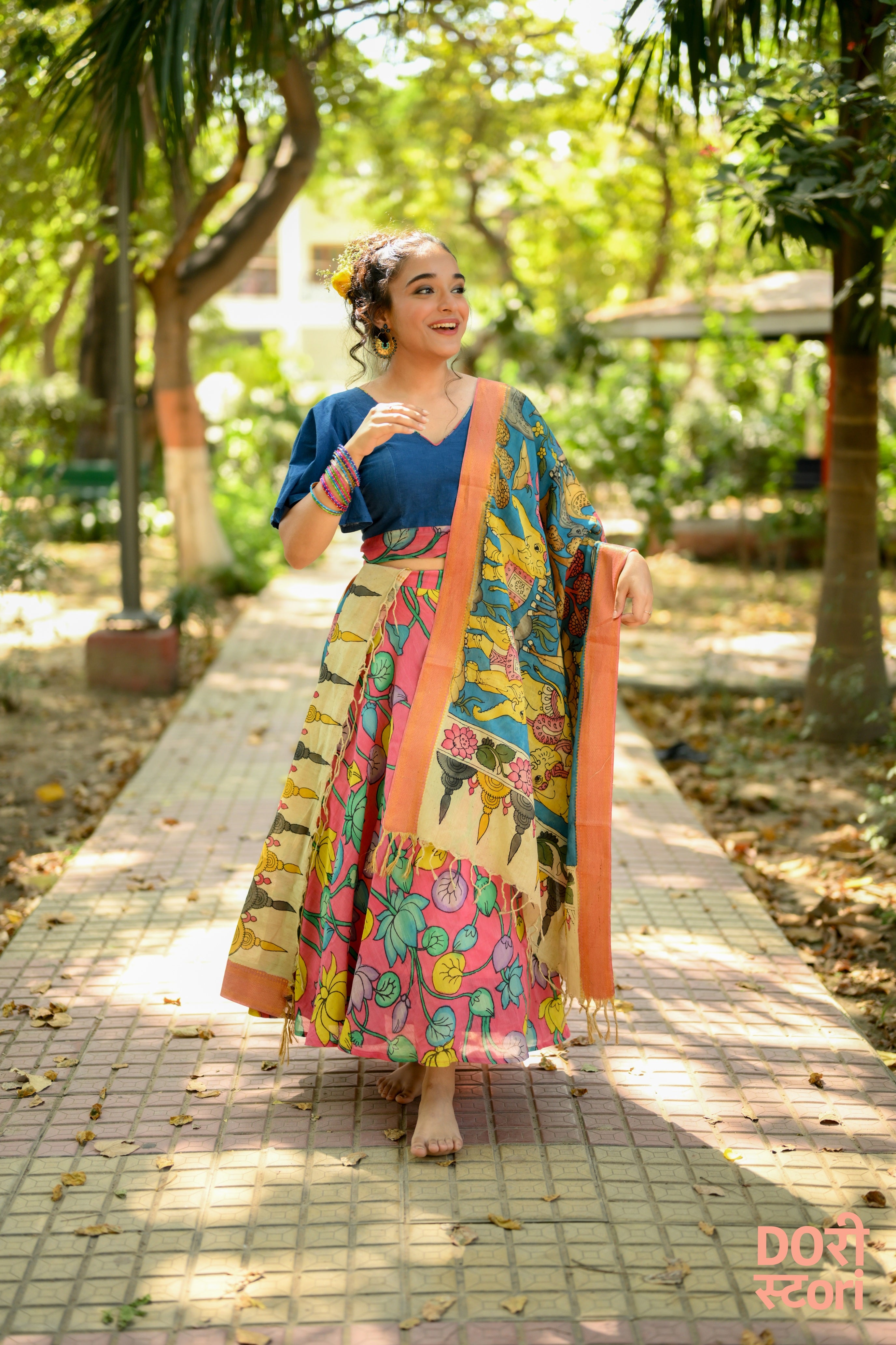 Navrang Leela Lehenga with Vanaja Dupatta