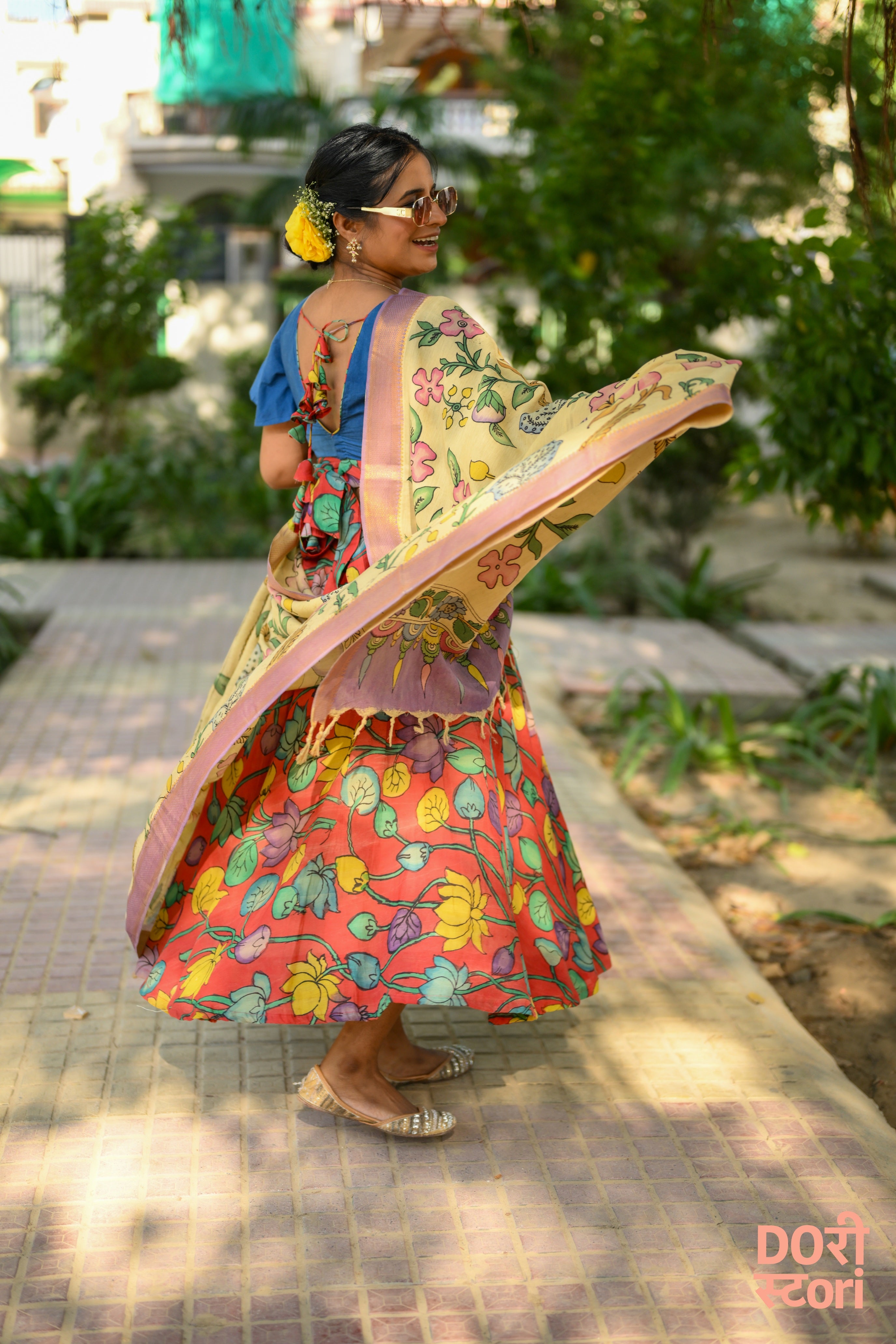 Navrang Leela Lehenga with Mrudu Pallavi Dupatta