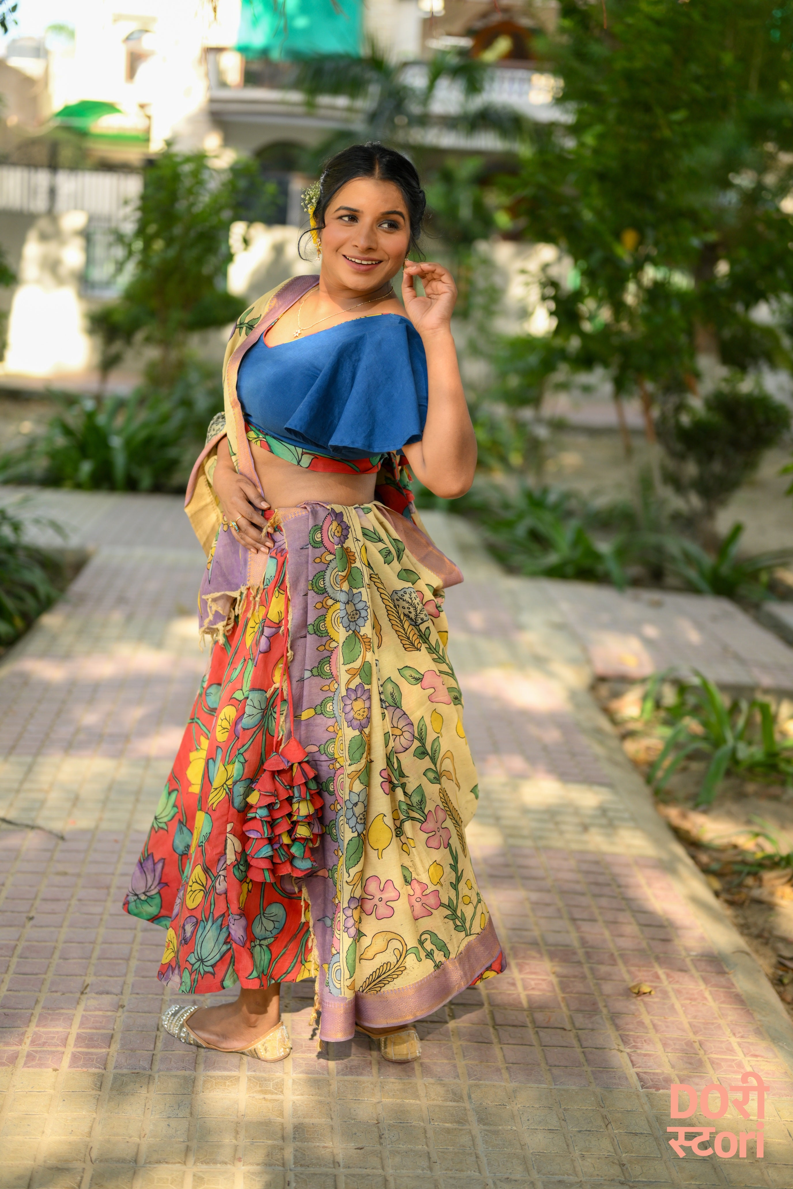 Navrang Leela Lehenga with Mrudu Pallavi Dupatta