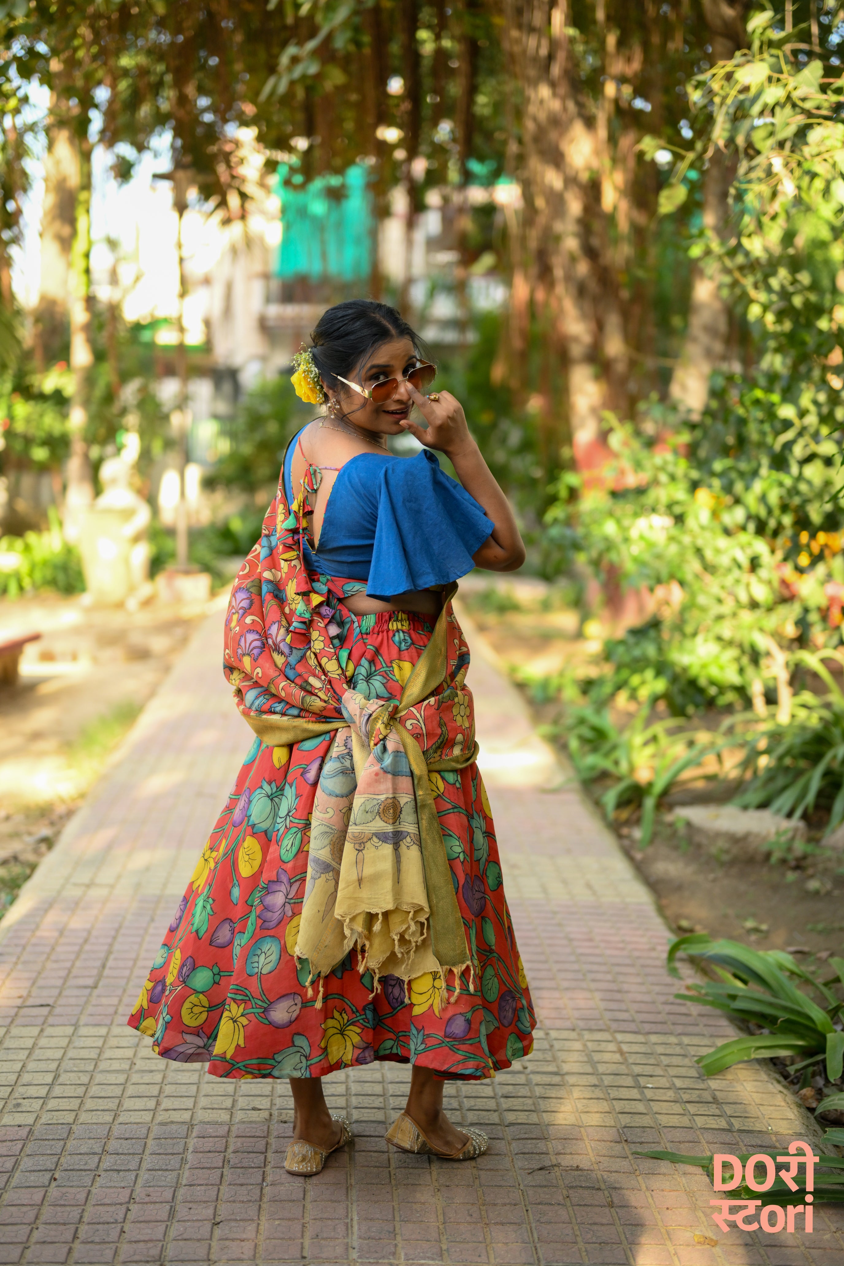 Navrang Leela Lehenga with Gulabi Saaz Dupatta