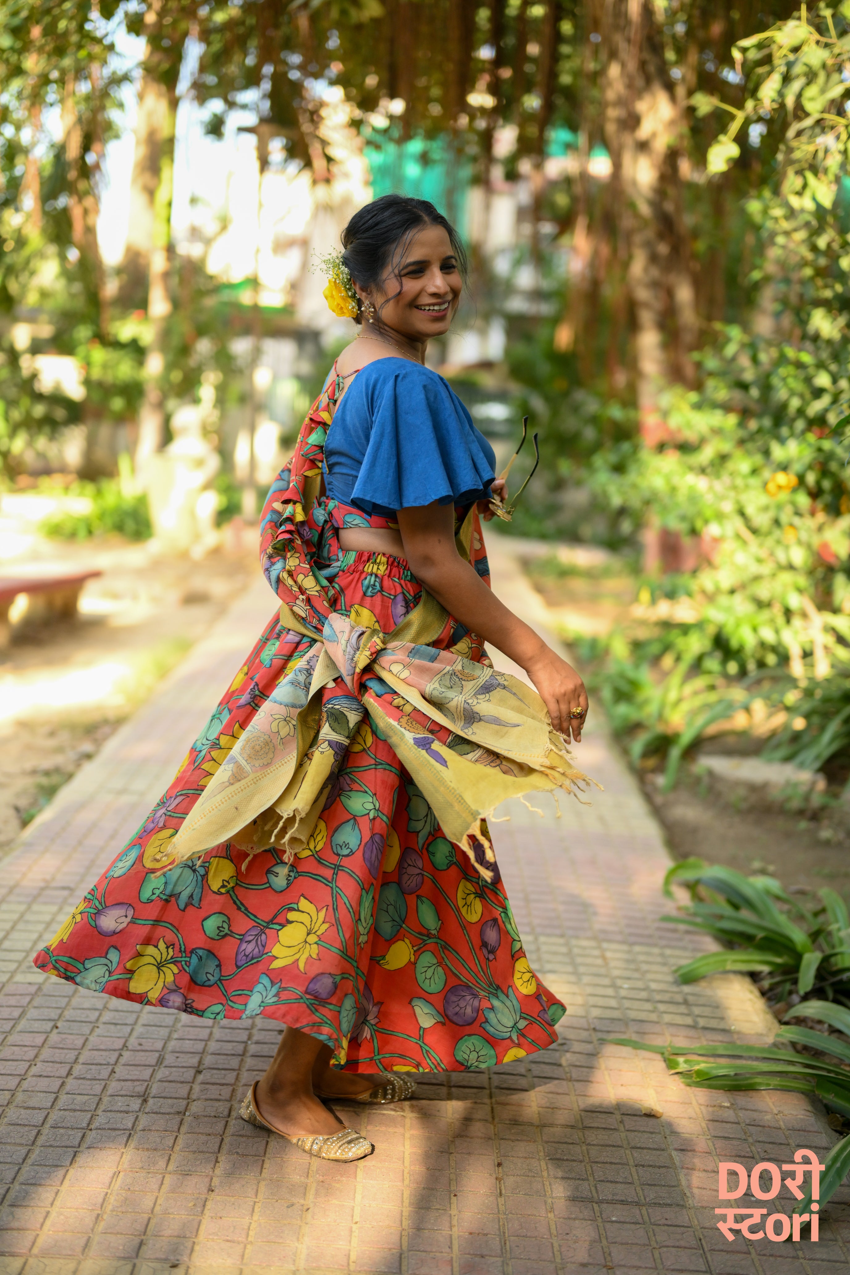 Navrang Leela Lehenga with Gulabi Saaz Dupatta