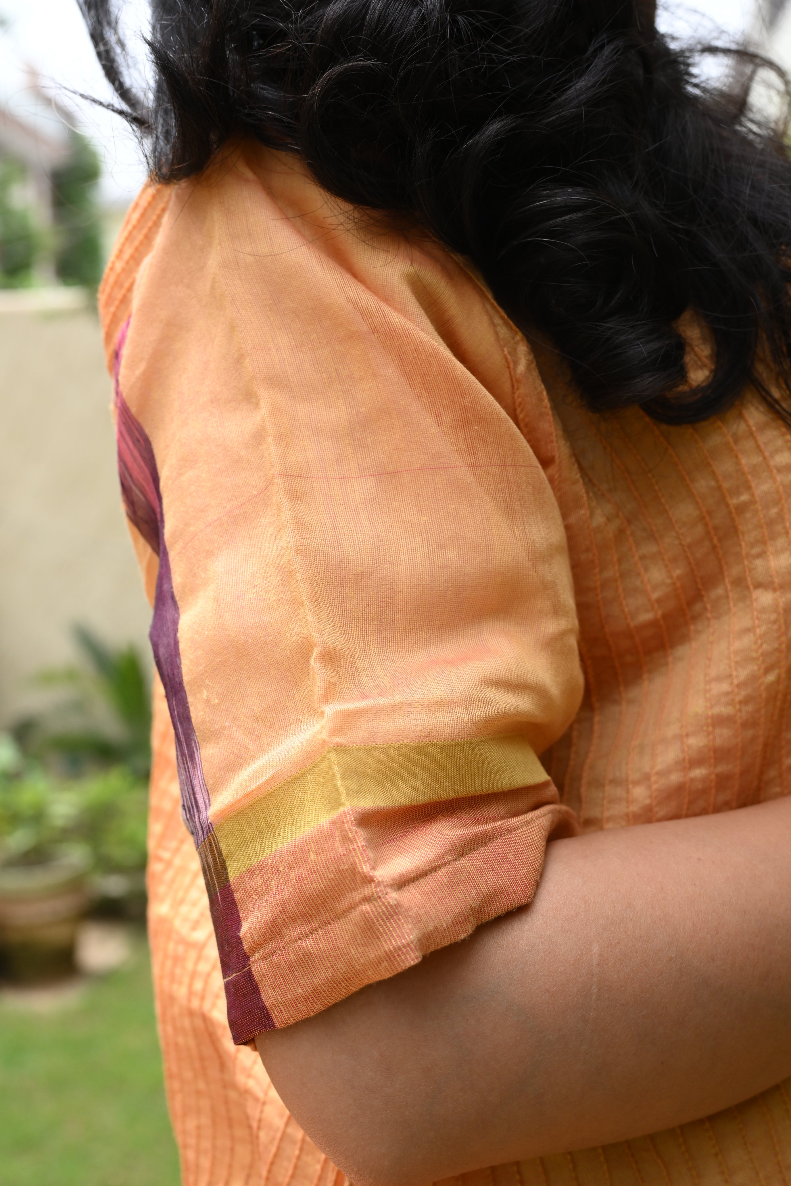 Peachy Chettinad Dress