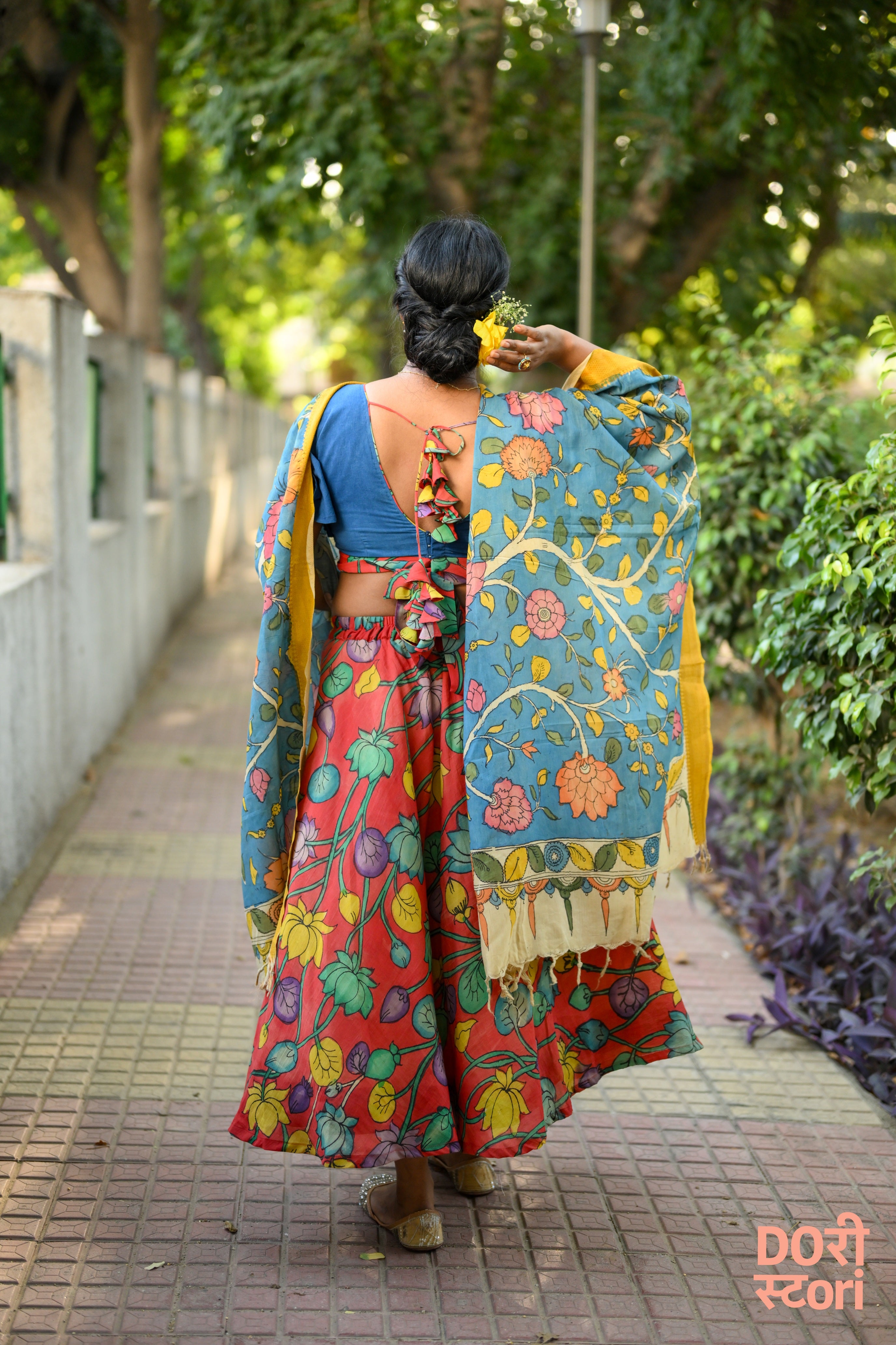 Navrang Leela Lehenga with Neel Vrishti Dupatta