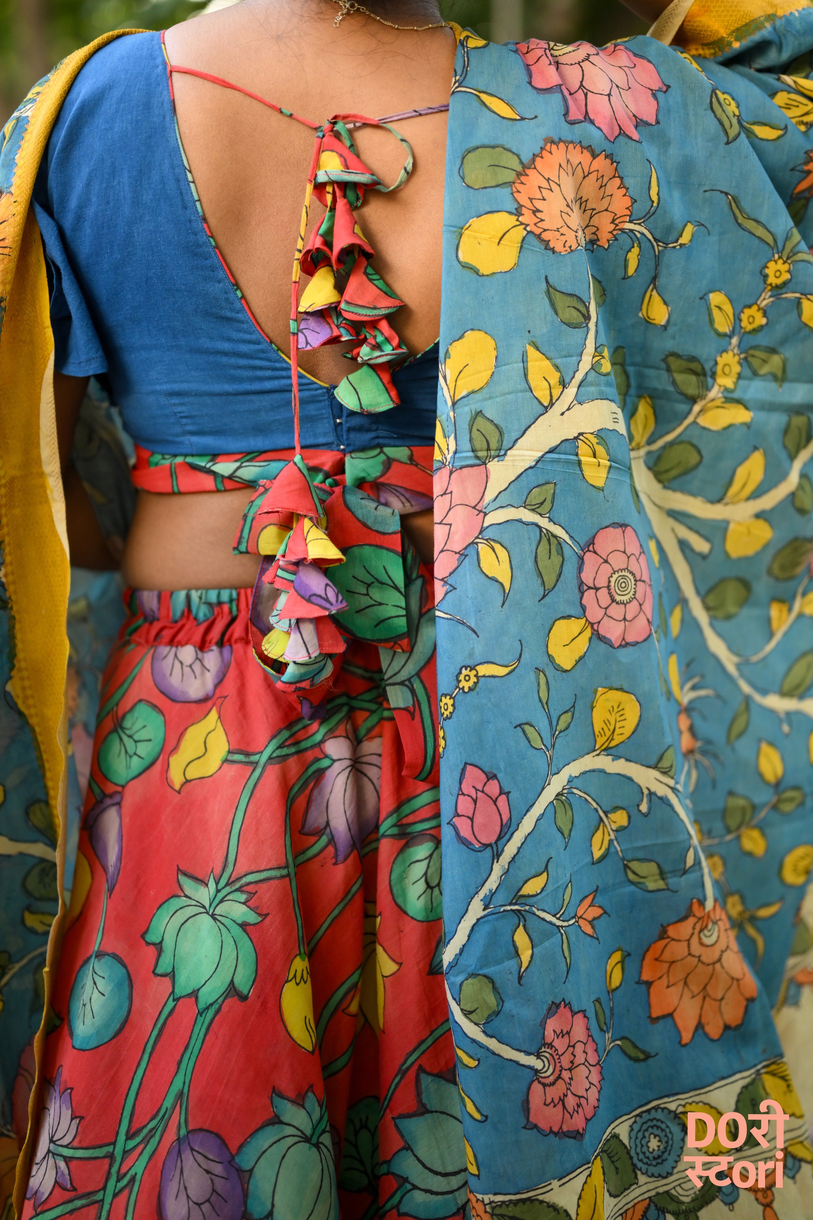Navrang Leela Lehenga with Neel Vrishti Dupatta