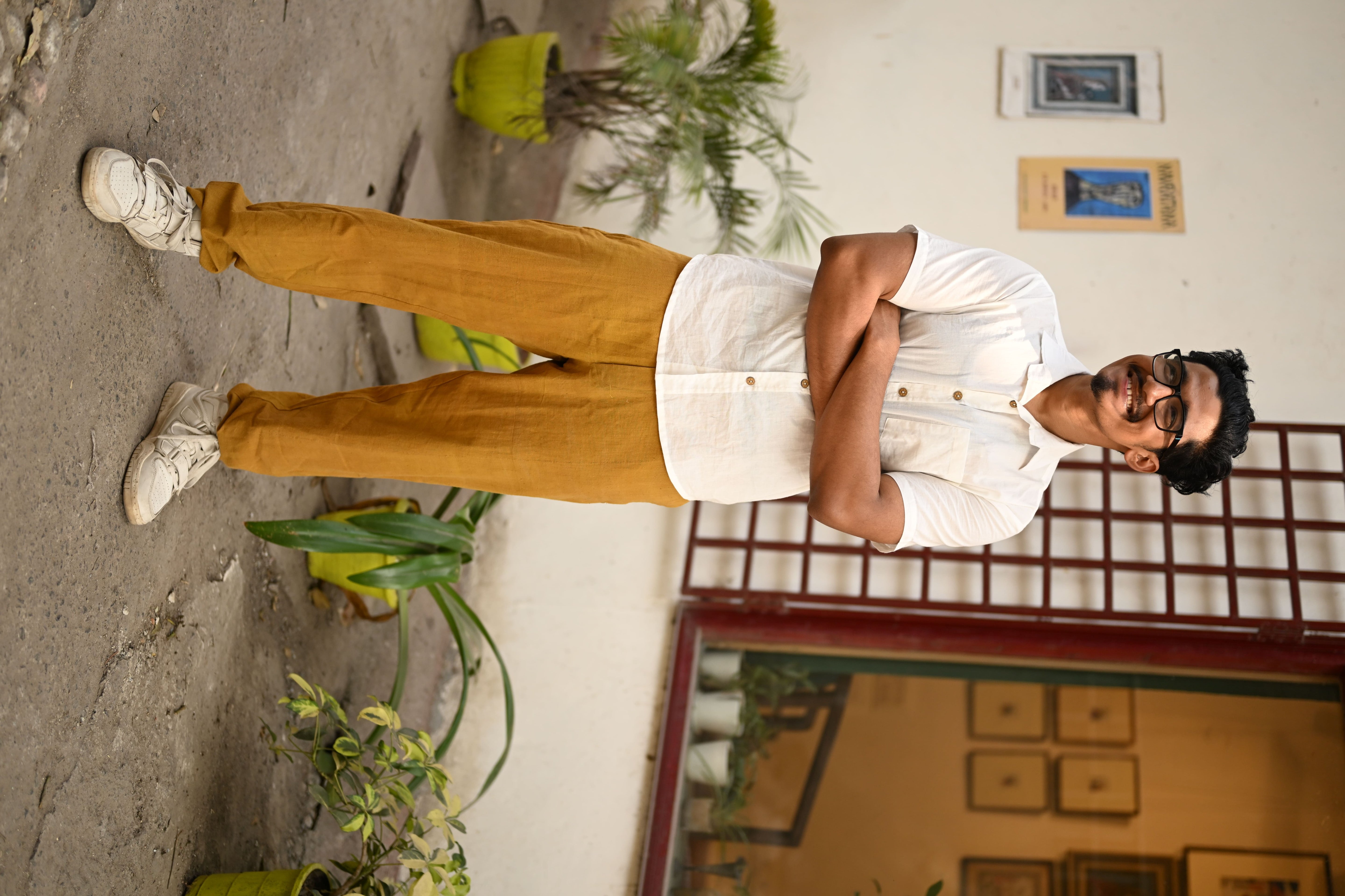 Ode to Khadi - Mustard Trousers