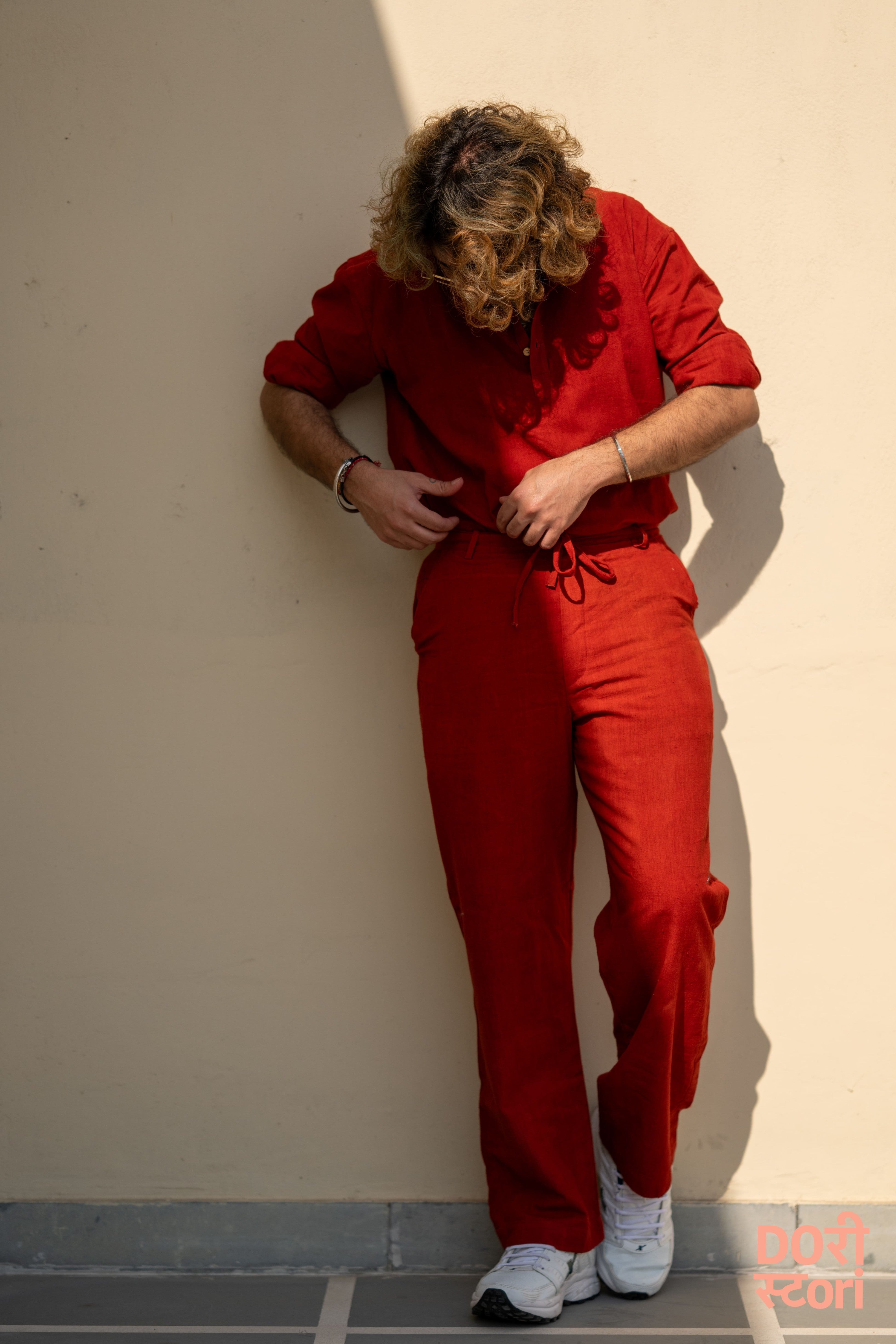 Ode to Khadi- Red Trousers