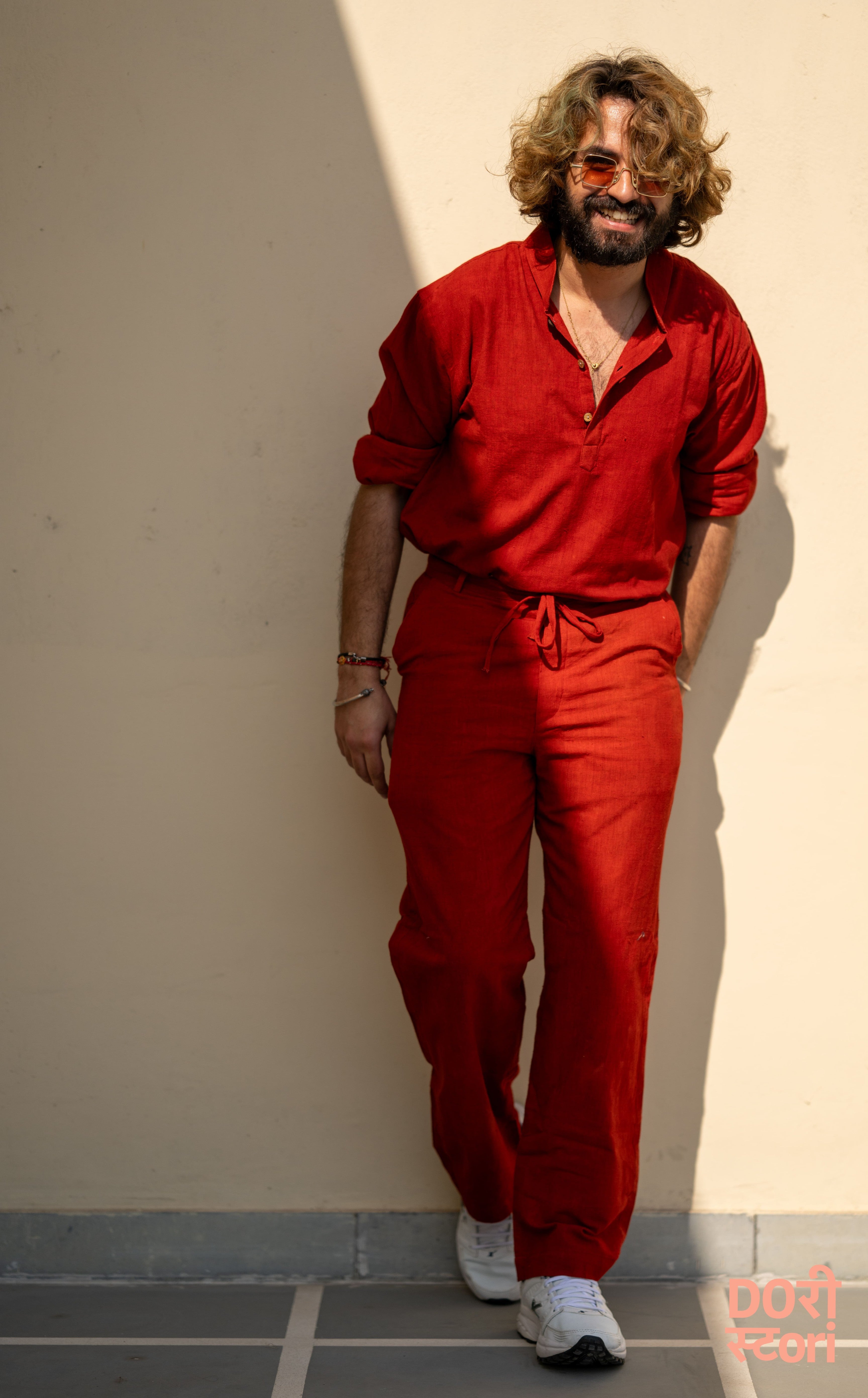 Ode to Khadi- Red Trousers