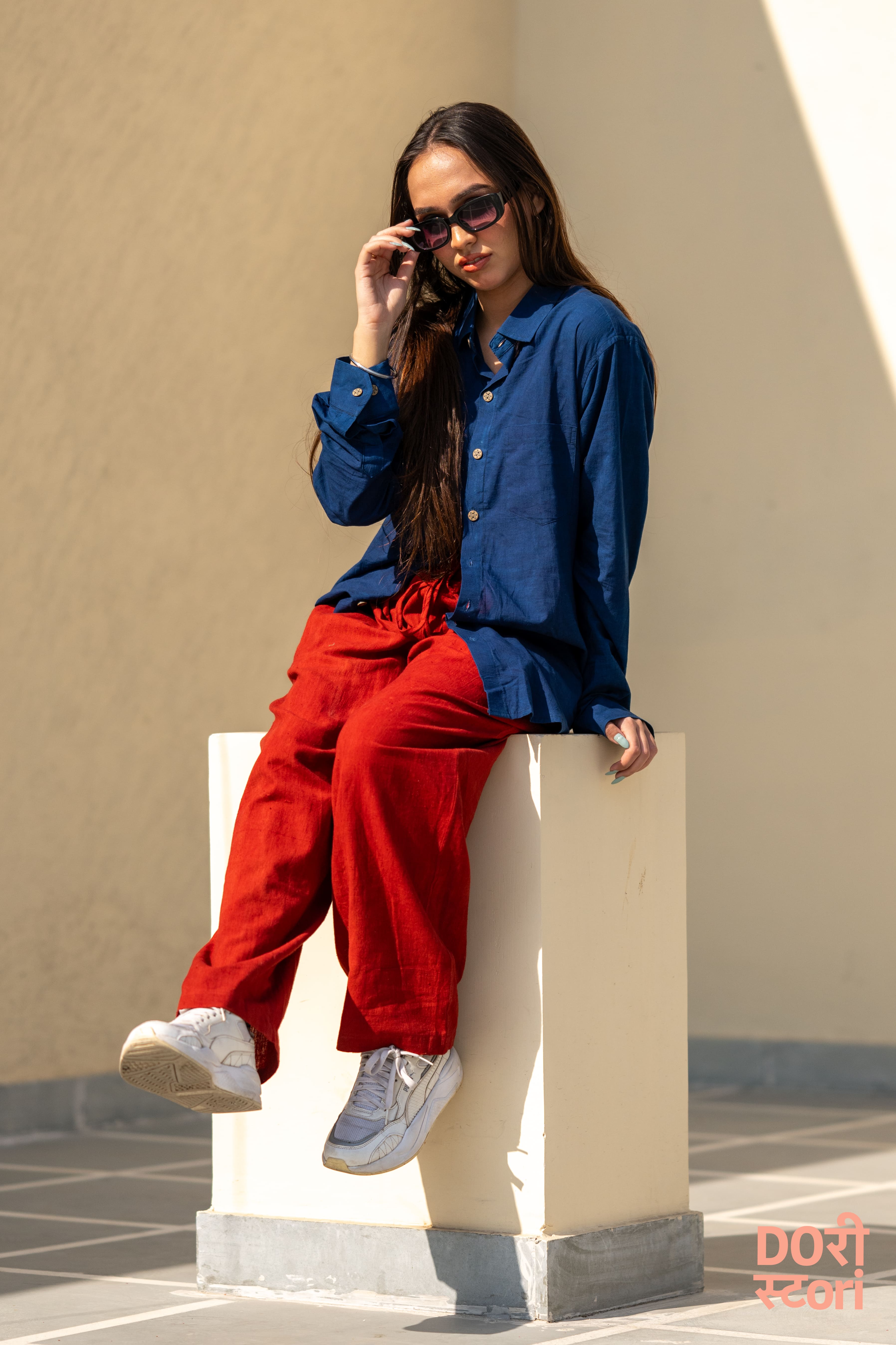 Ode to Khadi- Red Trousers