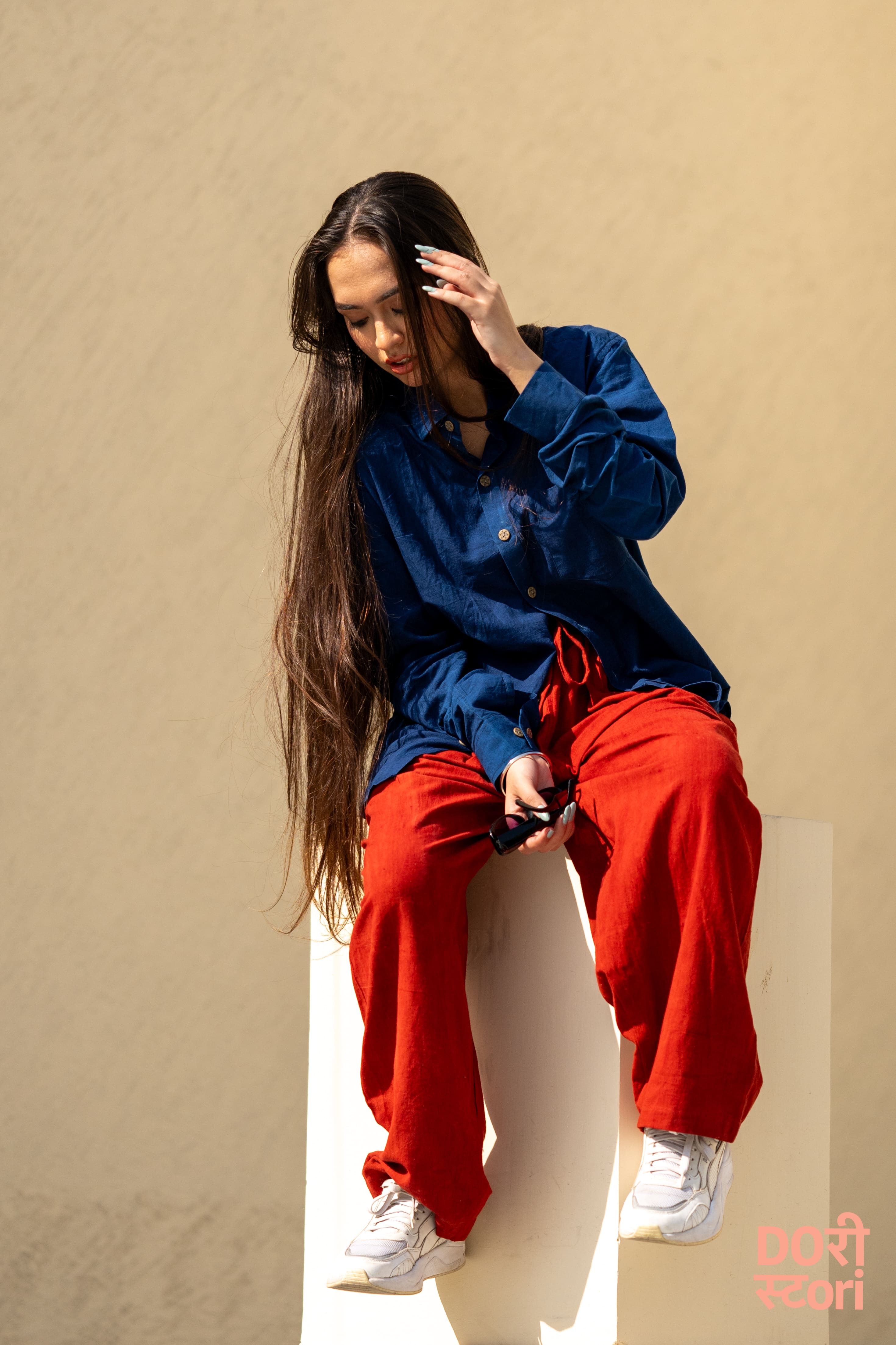 Ode to Khadi- Red Trousers