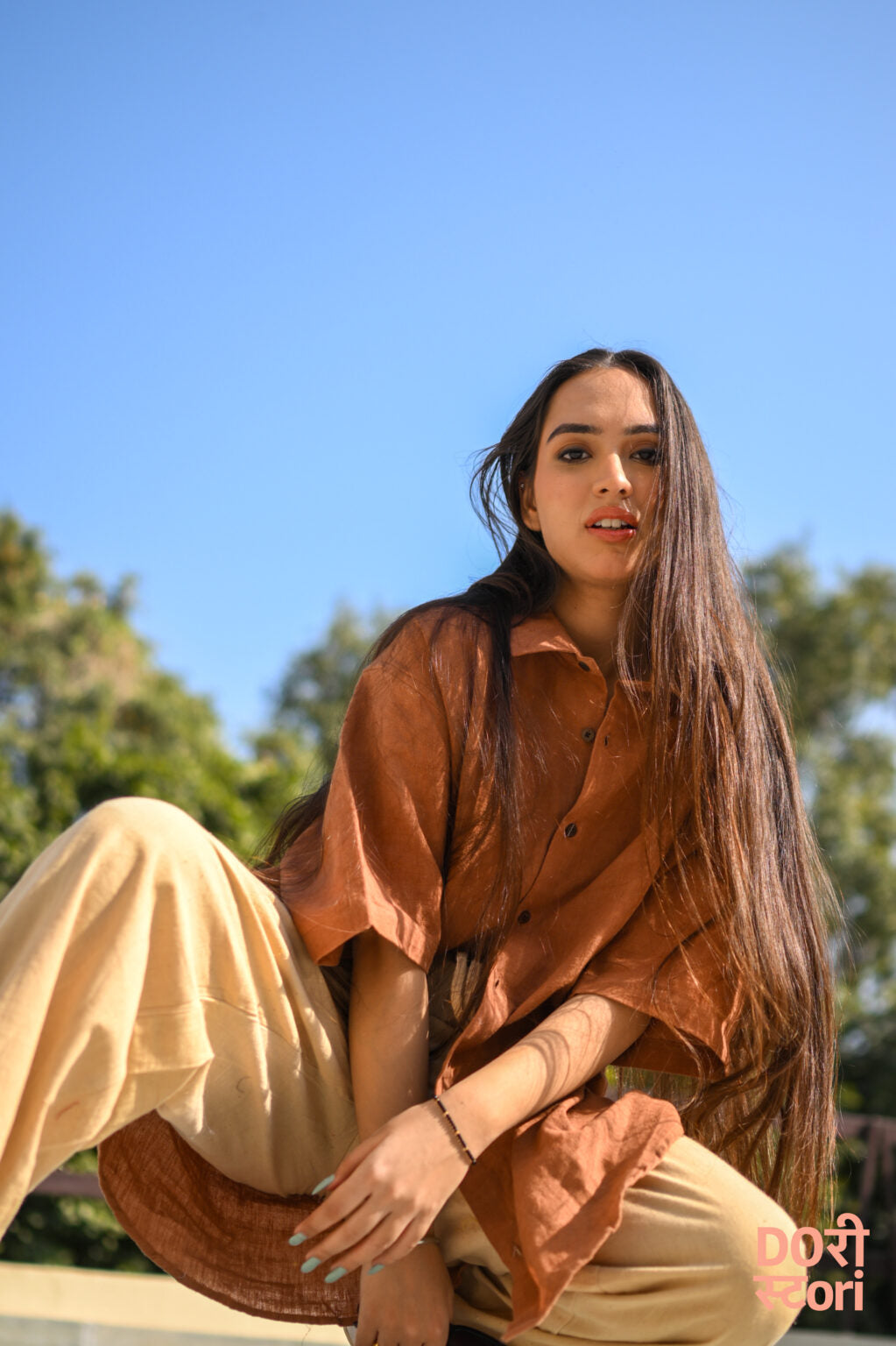 Call of Cottons Shirt - Brown (half Sleeves)
