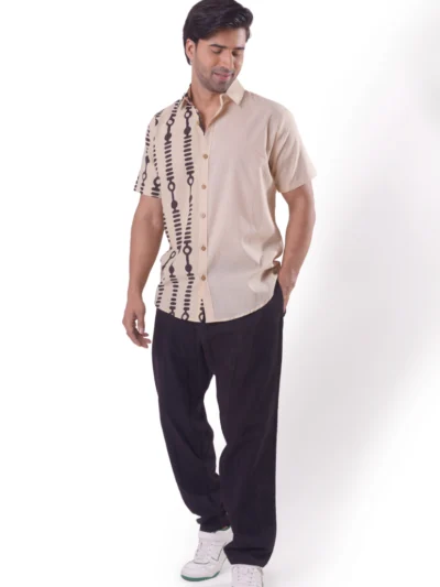Zindagi ki Journey half sleevs shirt with Cherokee River print