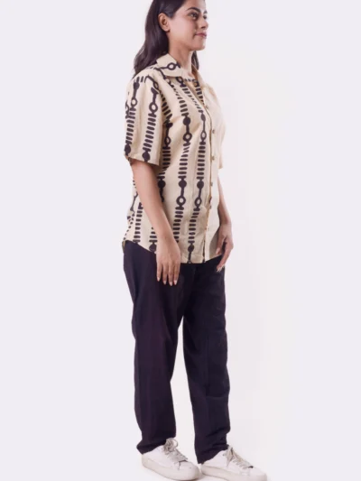 Zindagi ki Journey half sleevs shirt for women with Cherokee River print